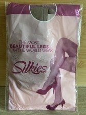 SILKIES 131002 Ultra Knee Hi  s Regular Beige Honey Nylon Blend 2010 Made USA