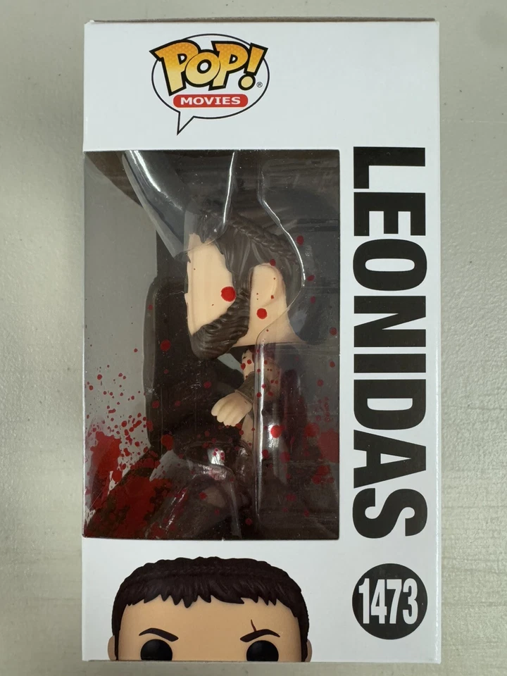 Leonidas (usado en batalla) 1473 ~ Warner Brothers: 300 ~ vinilo Funko Pop ~ películas Foto 2 de 4