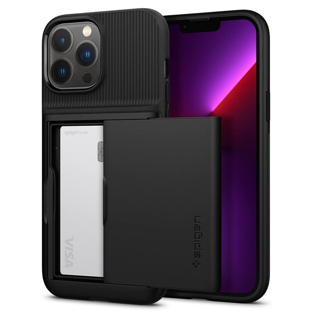 Spigen Cover Slim Armor CS Compatibile con iPhone 13 Pro Max - Nero