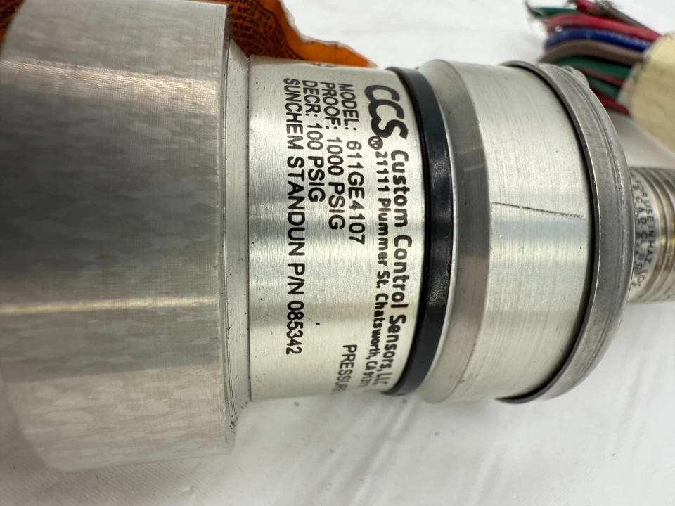 Custom Controls Sensors 611GE4107 085342 Pressure Switch, 100PSIG - NNP - Image 3 of 4