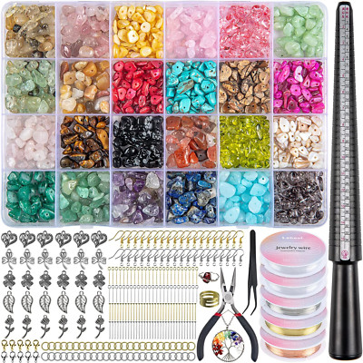 1760PCS Jewelry Making Kit 24 Colors Crystals Beads for Ring Making Kits with to