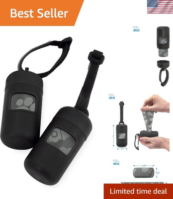 #ad #ad Dog Poop Bag Holder Leash Attachment with 30 Bags Reusable Dispenser for Tra... $9.99