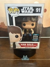 Funko Pop Star Wars Han Solo (Ceremony) #91 2016 Galactic Con Vinyl W/ Protector