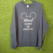 Disney Mickey Mouse Crew Neck Sweatshirt UNIQLO UT Gray XL