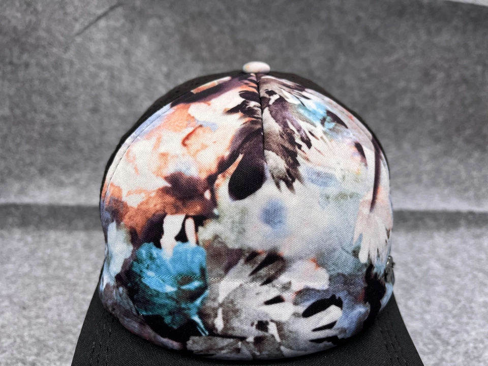 ROXY Gorra Gorra Snap Back Mujer Talla Única Negro Azul Blanco Poliéster Floral Camionero Foto 2 de 4