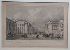 Oryginalny ścieg - Waterloo Place & Part of Regent Street London około 1830 roku