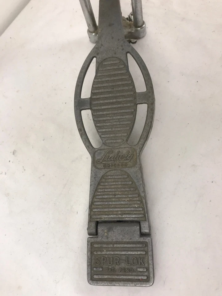 Sombrero alto vintage Ludwig Spur-Lok con platillos Ludwig Paiste de 14" Foto 2 de 4