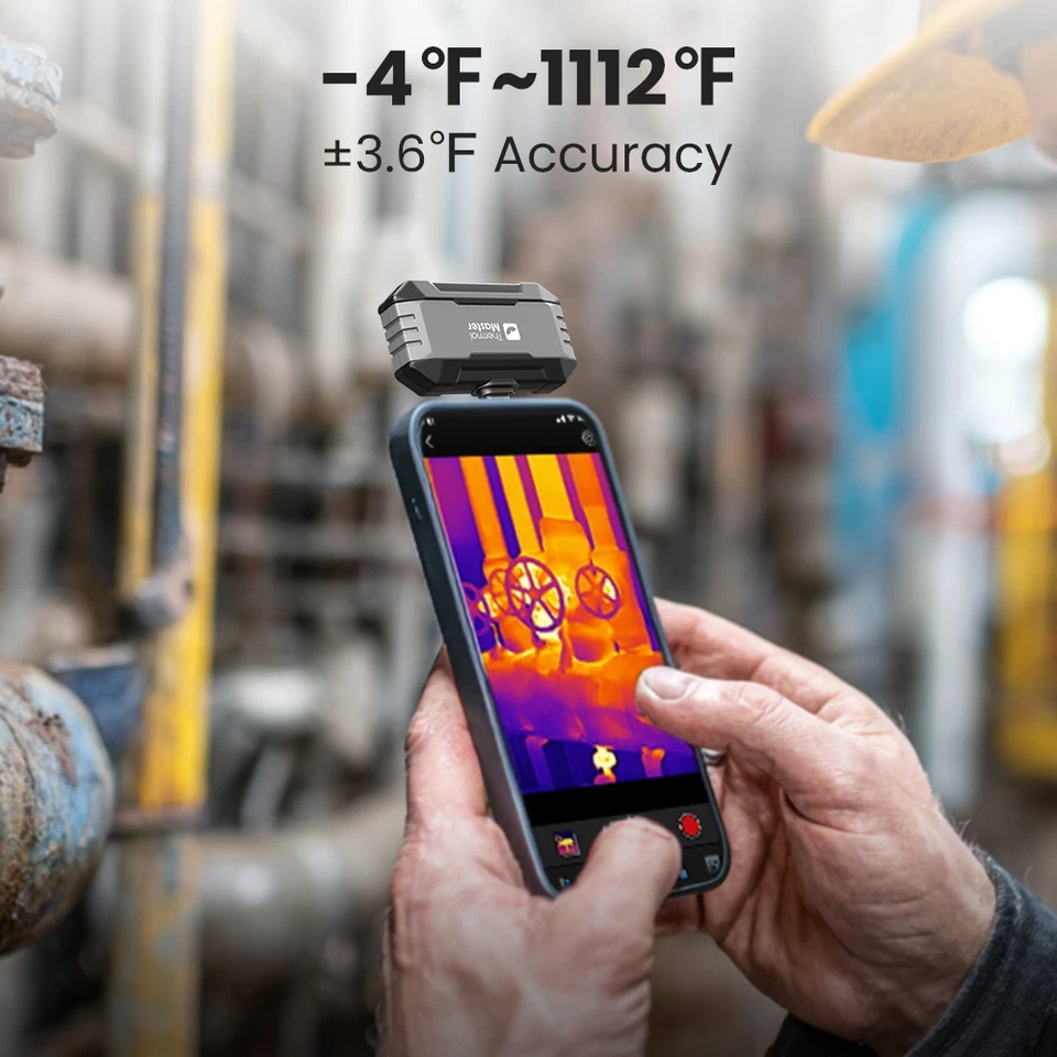 Wärmebildkamera P1 - iOS/Android, 320*240 USB-C Thermobildkamera 25Hz,600℃,15x - Bild 4 von 4