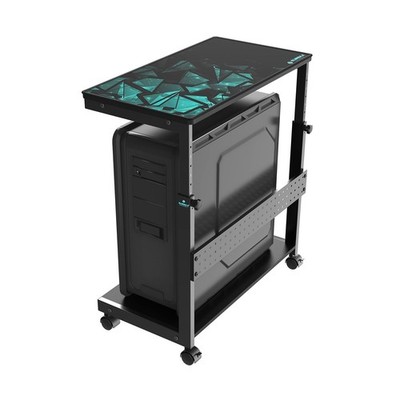 EUREKA ERGONOMIC PC Stand Computer Cart, Height Adjustable Tower Stand 2-Tier...