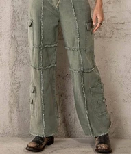 Pol Harmony Wide Leg Cargo Pant Size L