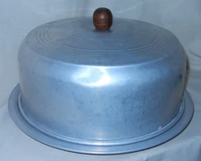 Vintage Aluminum Cake Keeper, Saver, Server - Plate and Cover
