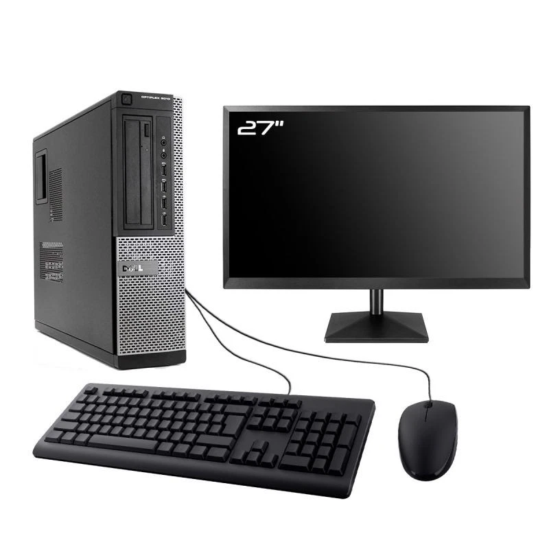 PC DELL Optiplex 7010 Tour + Écran 27″ – Intel Pentium G2020, 16Go RAM, 2To SSD, Windows 10 – Reconditionné