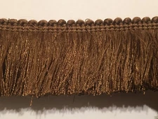 2 1/4" Brown Brush Fringe Trim 2YDS 28" (100") #1