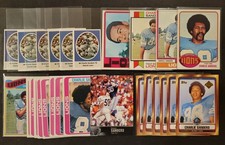 Lot of 26 Assorted CHARLIE SANDERS Football Cards 1972-2007 HOF FB4378