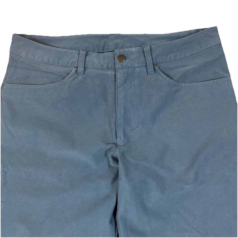Pantalones Lululemon Para Hombre 33x34 Azul ABC Chino Calce Clásico Warpstreme Elastizados Preppy Foto 3 de 4
