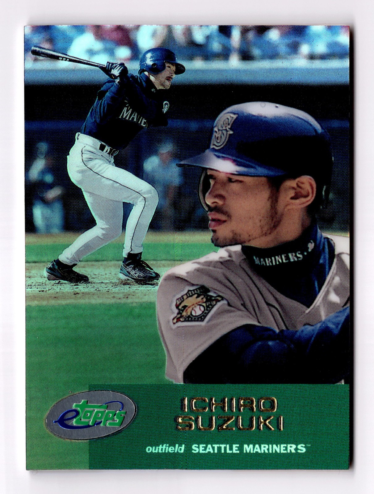 2001 Topps eTopps #100 Ichiro Suzuki Refractor Rookie RC