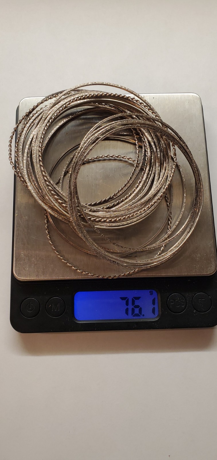 925 Sterling Silver Thin Stackable Bangles Bracel… - image 4