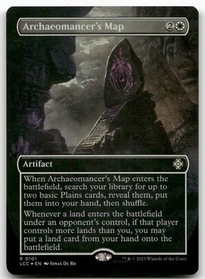 Archaeomancer's Map (Borderless) #101 (Foil) LP Lost Caverns of Ixalan Magic MTG