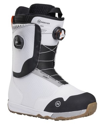 Nidecker Rift White Dual BOA Men's Freestyle Snowboard Boots Size 10