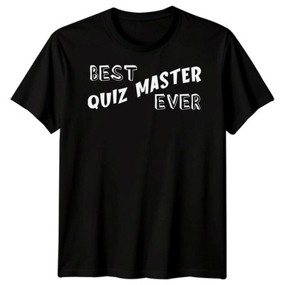 Best Quiz Master Ever Herren Unisex T-Shirt Tee lustig Frauen Geschenk
