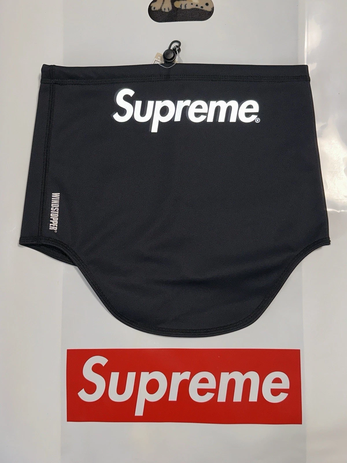 SUPREME WINDSTOPPER NECK GAITER (BLACK) FW25 FACEMASK SCARF SKI MASK FACE COVER
