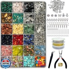 Xmada Jewelry Making Supplies Kit - 1587 PCS Beads, Crystal Beads