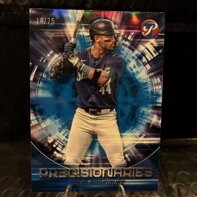 2025 Topps Pristine - Precisionaries Julio Rodriguez #PR-31 Blue Refractor /75