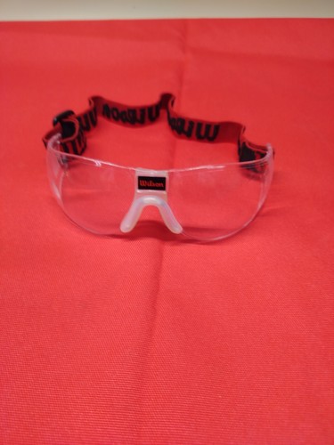 Wilson Squash Racket  Ball Goggles One Size, Black/Red/Clear 