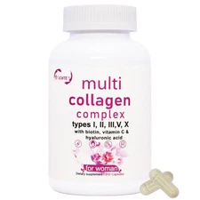 Multi Collagen Pills 2250mg - 240 Capsules - Hair, Skin, Nails, Bones US NEW