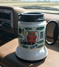 Vtg 90s Pilot Gas Travel Mug 16 Oz New Whirley Rubber Slide Resistant Wide Base