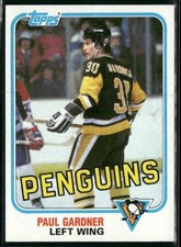 1981-82 Topps Paul Gardner #E113 Pittsburgh Penguins