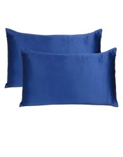 Set of 2 Silky Satin Pillowcase Pillow Case Cushion Cover King 20 36in
