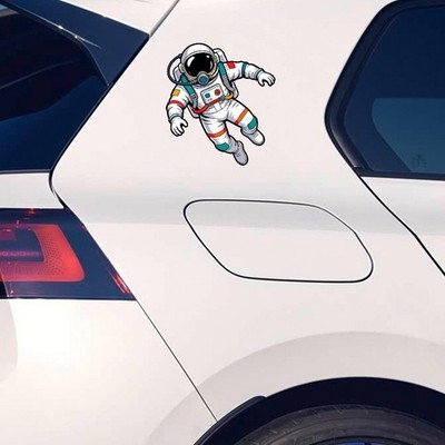 Floating Astronaut Vinyl Sticker Laptop Car Luggage Zero Gravity Space