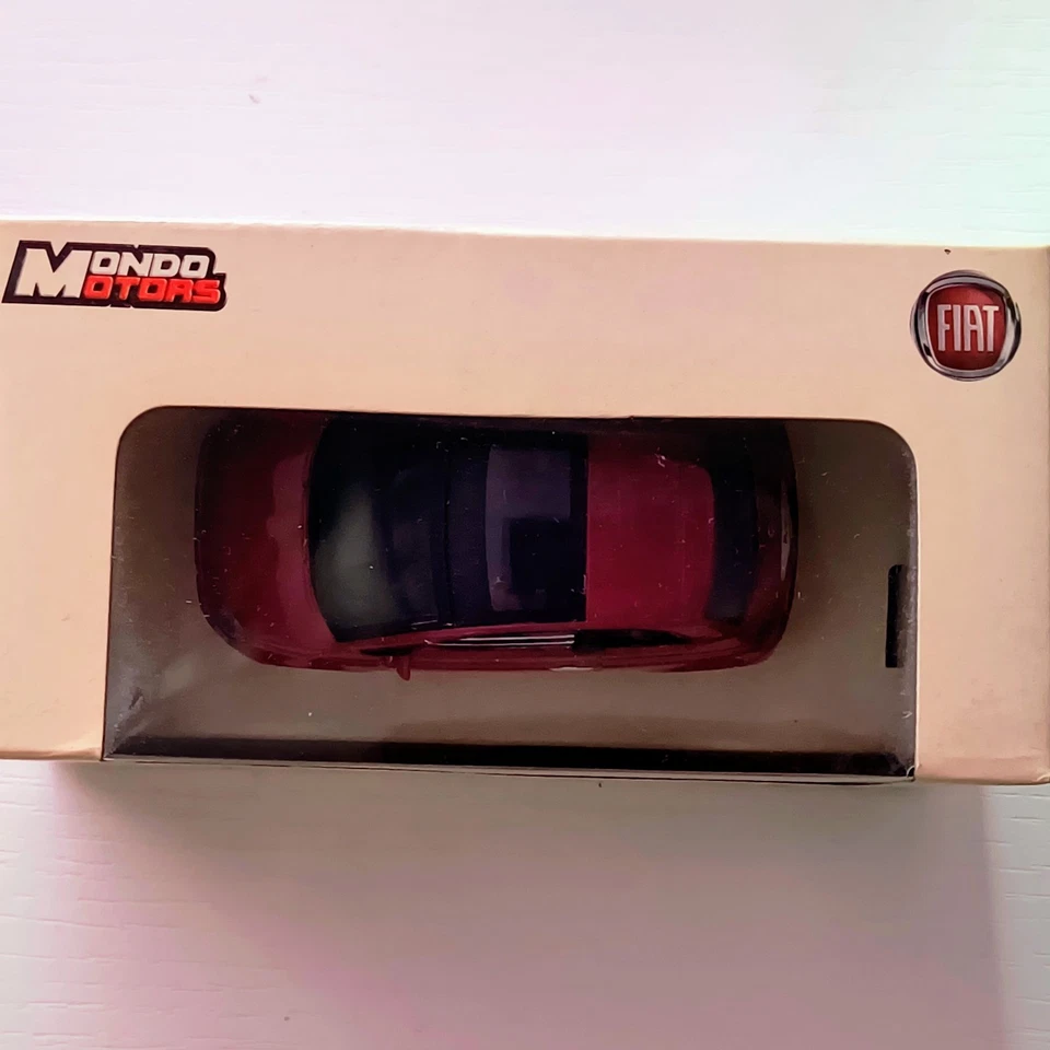 Modellino Auto FIAT 500 - Colore Rosso MONDO MOTORS - Scala 1:43 - Immagine 2 di 4