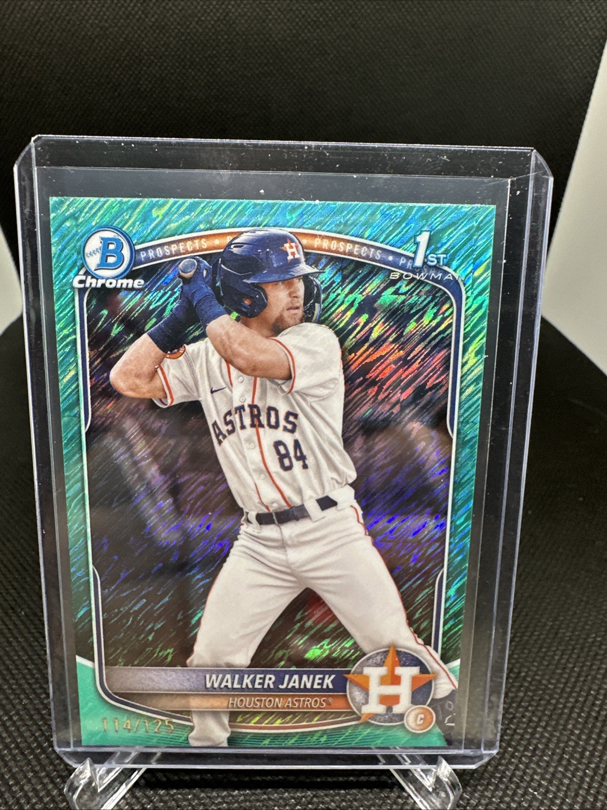 2025 Bowman - Chrome Prospects Walker Janek #BCP-15 Aqua Shimmer Refractor /125