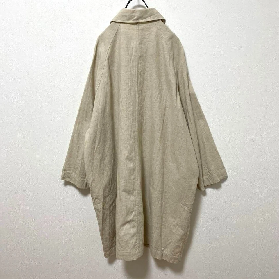 Abrigo acanalado de lino de algodón ICHI - Imagen 4 de 4