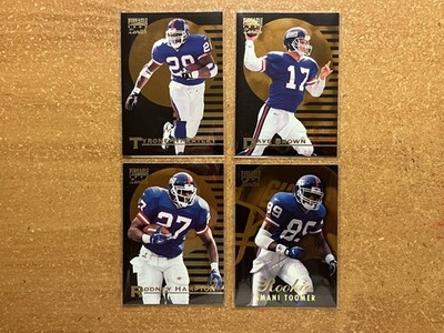 New York Giants Team Set-1997 PINNACLE ZENITH, 4 CARDS-$5 eBay Value