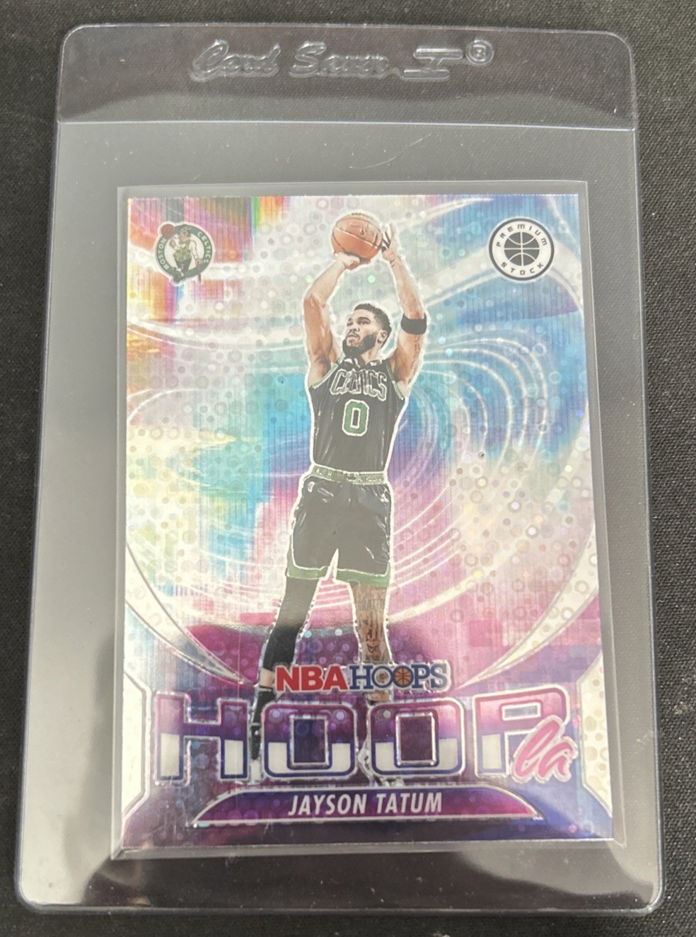 2023-24 Panini Nba Hoops Premium Stock - Hoopla Jayson Tatum #12 Disco Prizm