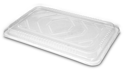 Handi-Foil Clear Plastic LOW Dome Lid for Full-Size Steam Table Foil Pan - 50/CS