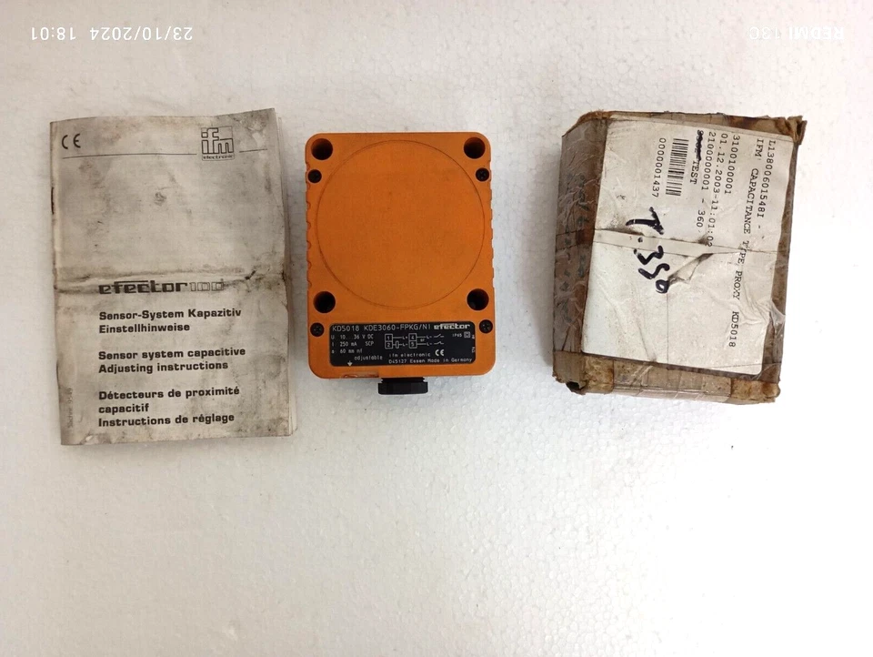 EFECTOR IFM KD5018 Capacitive Proximity Switch - Image 2 of 4