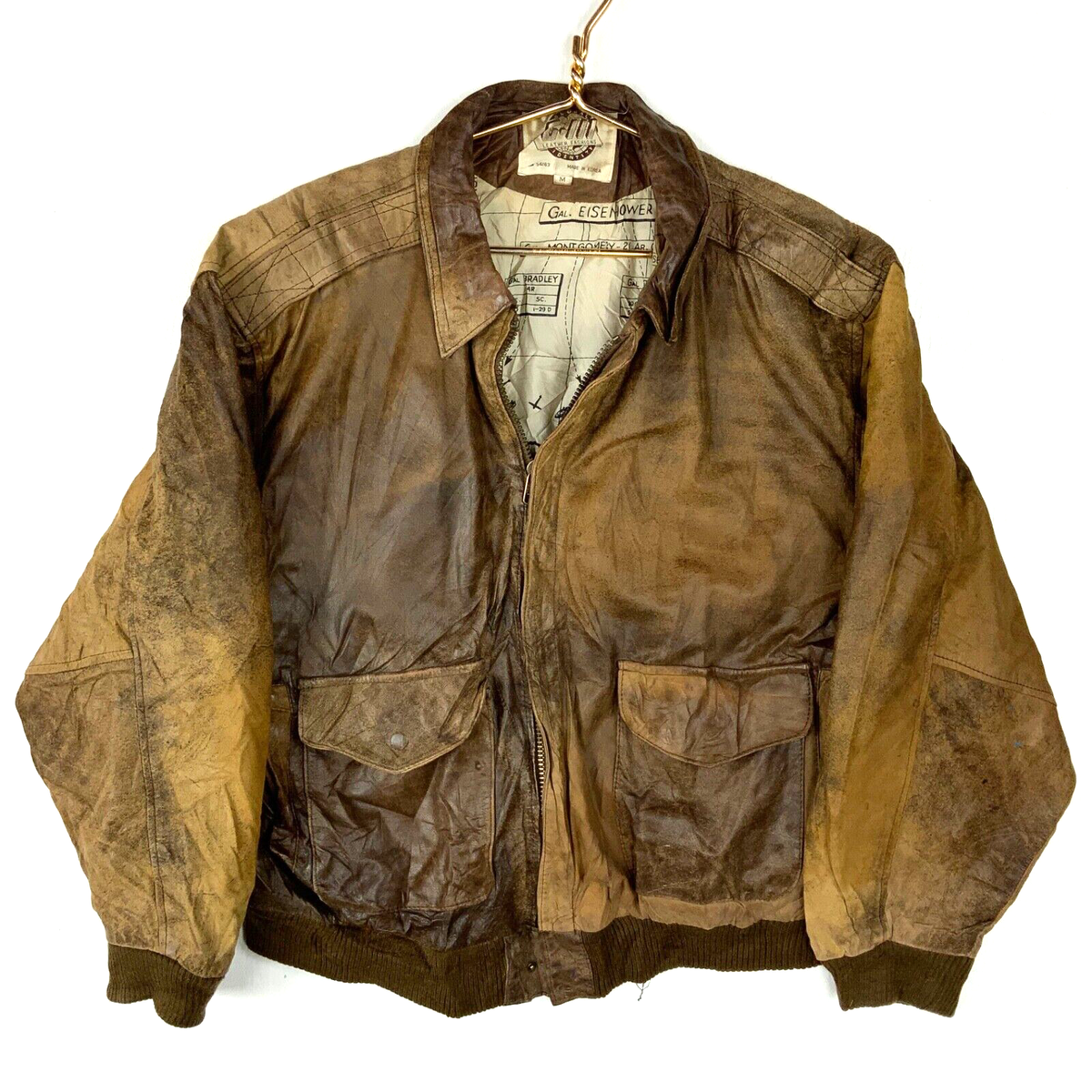 Vintage G-III Leather Bomber Jacket Size Medium Brown Lined Vintage G-III Leather Bomber Jacket Size Medium Brown Lined