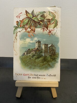 Vintage Postcard Lord God, You Are Our Refuge, Art, Castle, 1920