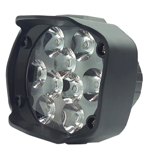 Motorcycle Headlight 9 LED 6W DC12V Super Bright Spot White Work Light BicyS-b - Picture 5 of 8