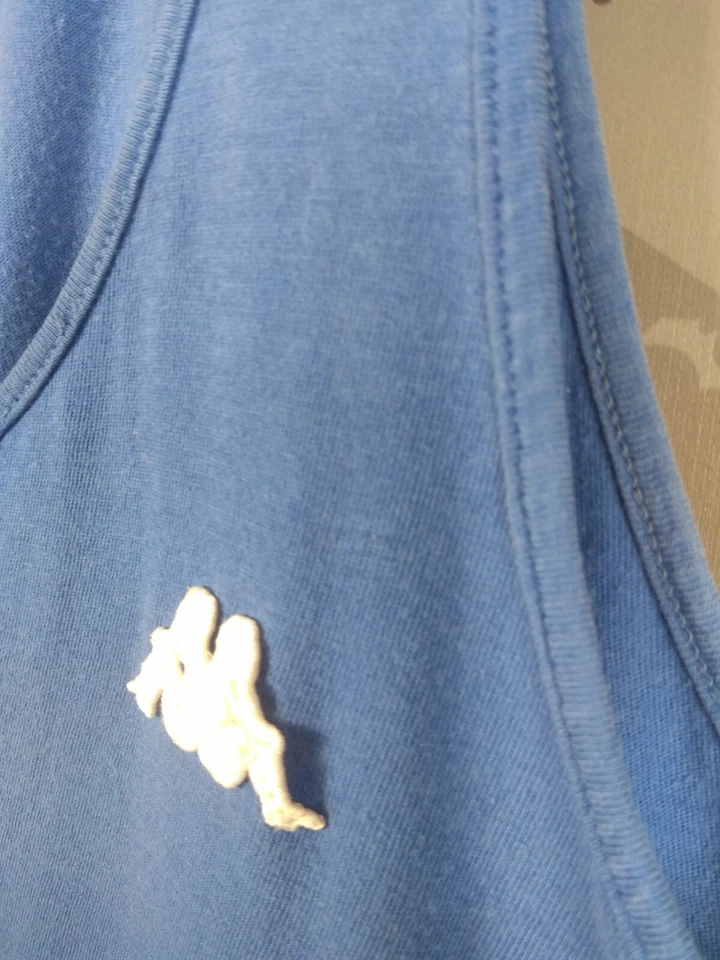 Camisa Kappa Vintage Jersey Sin Mangas Con Rayas Hecha en Italia Hombres Talla 52 ig93 Foto 4 de 4