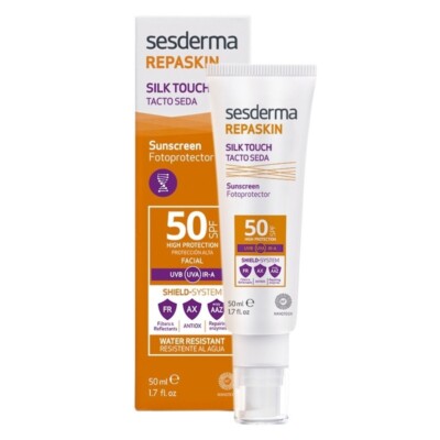 Sun protection cream with SPF 50 Repaskin Silk Touch, 50 ml, Sesderma