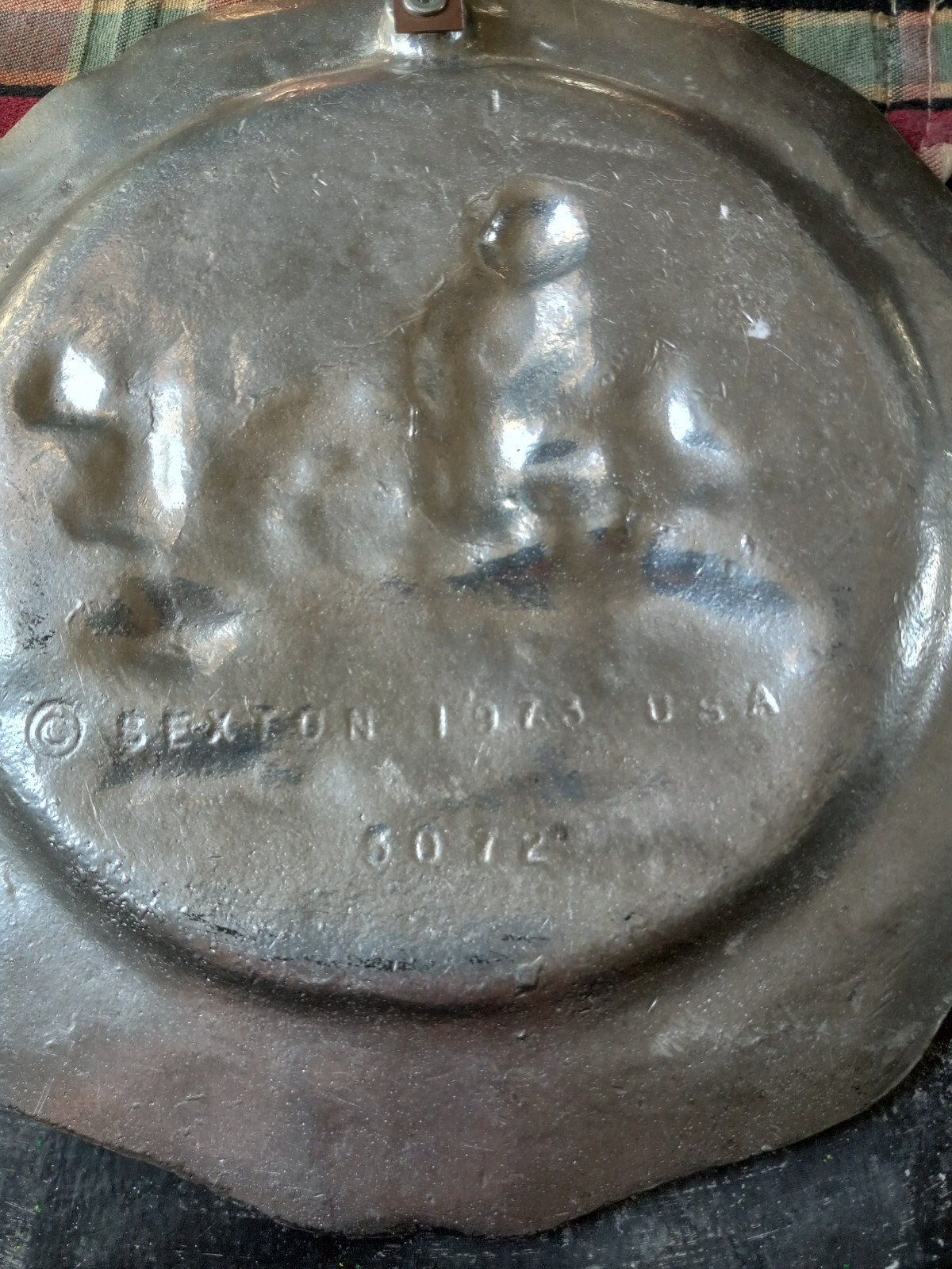 2 Bicentennial Pewter Plates SEXTON 1973 CROSSING THE DELAWARE VALLEY