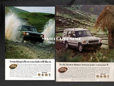 Lot of 2: 1997 Print Ad for Land Rover Discovery