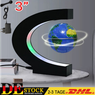 Floating Magnetic Levitation Globe LED World Map Novelty Ball Light Electronic
