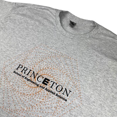 Princeton Tigers Engineering Applied Science Men's S/S T-Shirt Gray   2XL