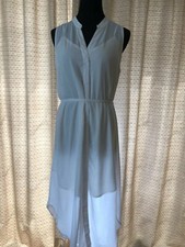 BB Dakota Womens Alesha Shirt Dress Pink Size White Size M Belted V-neck $94 NWT